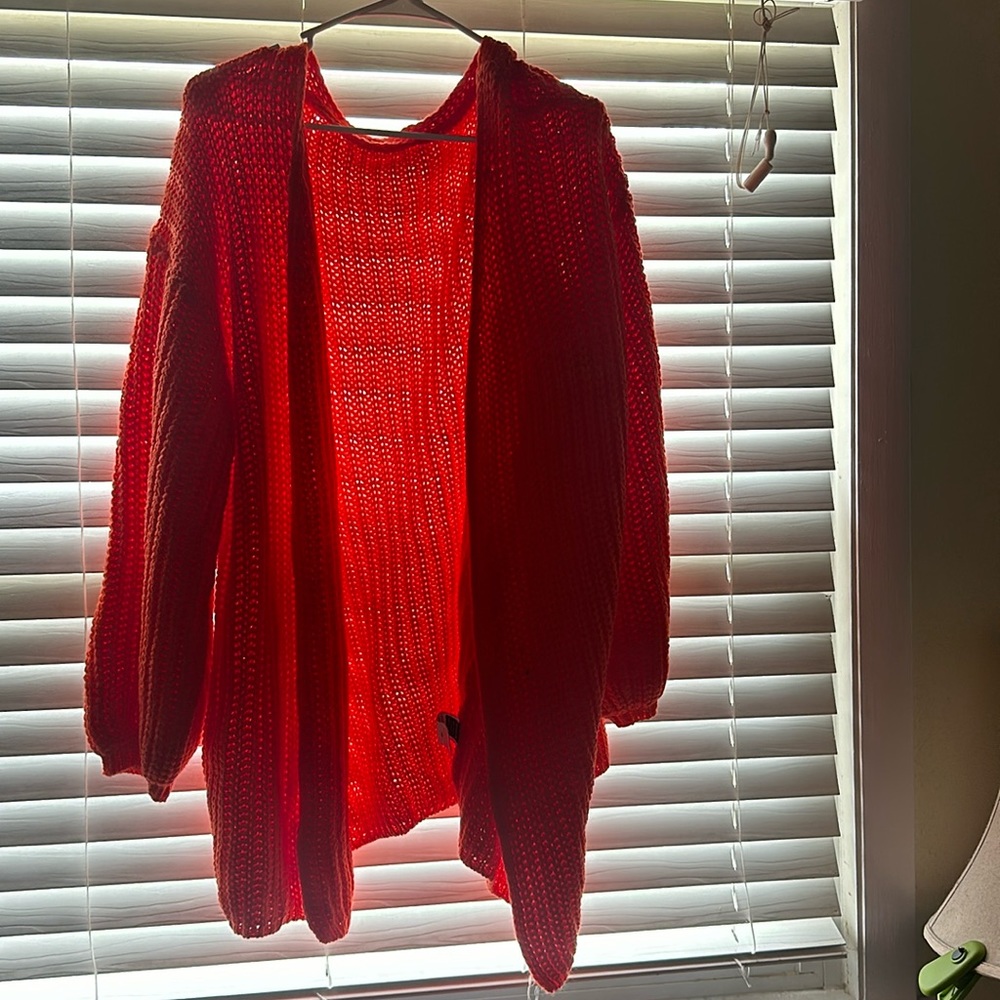 Oversize plus cardigan